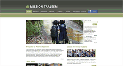 Desktop Screenshot of missiontaaleem.org