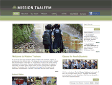 Tablet Screenshot of missiontaaleem.org